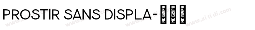 Prostir sans Displa字体转换